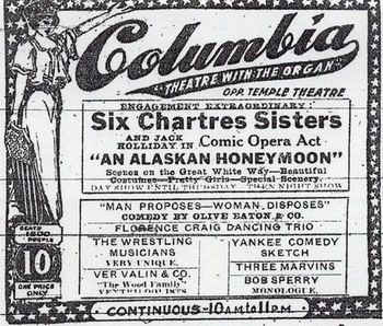 Columbia Theatre on Monroe - OLD AD